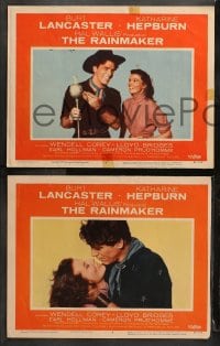 6c447 RAINMAKER 8 LCs 1956 great images of Burt Lancaster & Katharine Hepburn!