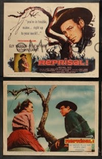 6c453 REPRISAL 8 LCs 1956 cowboy Guy Madison & sexy Katherine Grant in western action!