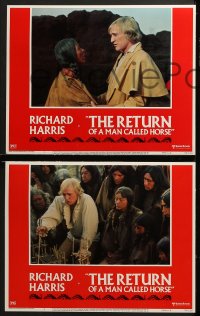6c454 RETURN OF A MAN CALLED HORSE 8 LCs 1976 Richard Harris as Native American Indian!