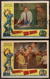 6c457 REVOLT IN THE BIG HOUSE 8 LCs 1958 the raging violence of two thousand caged men!