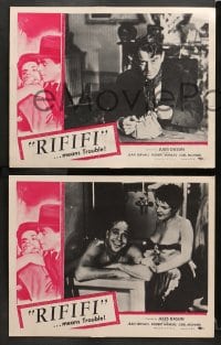 6c792 RIFIFI 4 LCs 1956 directed by Jules Dassin, Jean Servais, it means trouble, great scenes!