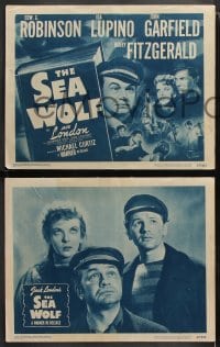 6c485 SEA WOLF 8 LCs R1947 Edward G. Robinson, Ida Lupino, John Garfield, from Jack London novel!