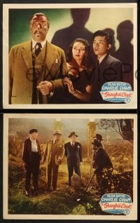 6c798 SHANGHAI CHEST 4 LCs 1948 great images of Roland Winters as Charlie Chan, Moreland, Yung!