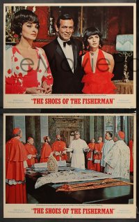 6c494 SHOES OF THE FISHERMAN 8 LCs 1969 David Janssen, Laurence Olivier, Pope Anthony Quinn!