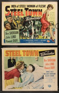 6c519 STEEL TOWN 8 LCs 1952 Lund & Duff are men of steel and sexy Ann Sheridan is a woman of flesh!