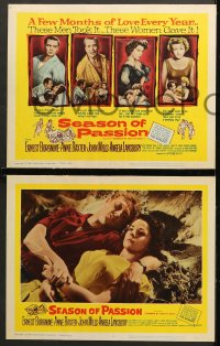 6c529 SUMMER OF THE SEVENTEENTH DOLL 8 LCs 1960 Ernest Borgnine, Baxter, Mills, Season of Passion!