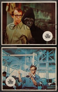 6c737 TAKE THE MONEY & RUN 5 LCs 1969 Woody Allen, Janet Margolin, wacky classic mockumentary!