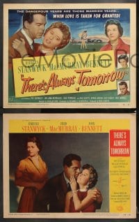 6c542 THERE'S ALWAYS TOMORROW 8 LCs 1956 Barbara Stanwyck, Fred MacMurray, Joan Bennett!