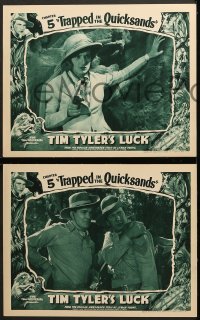 6c887 TIM TYLER'S LUCK 3 chapter 5 LCs 1937 Thomas, Universal serial, Trapped in the Quicksands!