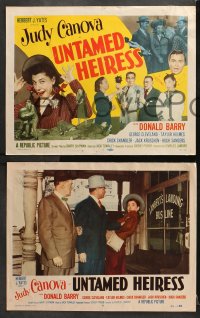 6c573 UNTAMED HEIRESS 8 LCs 1954 wacky hillbilly Judy Canova, Red Barry, George Cleveland!