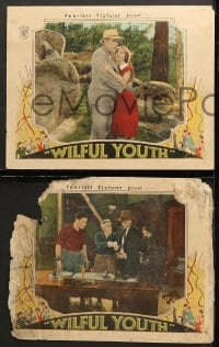 6c813 WILFUL YOUTH 4 LCs 1927 Kenneth Harlan, Jack Richardson, Walter Perry, silent, ultra-rare!