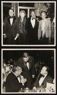 6d956 BOB HOPE/JACKIE GLEASON 2 8x10 stills 1970s at Desert Classic Ball with Cosell and wives!
