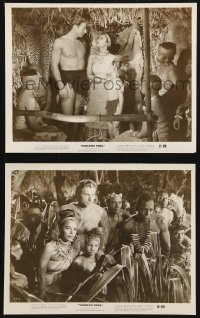 6d996 TARZAN'S PERIL 2 8x10 stills 1951 Lex Barker in the title role, it had to be filmed in Africa!