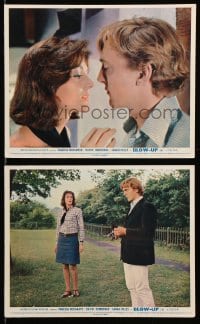 6d101 BLOW-UP 2 color English FOH LCs 1967 great images of David Hemmings w/sexy Vanessa Redgrave!