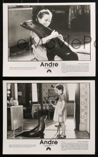 6d493 ANDRE 10 8x10 stills 1994 directed by George Miller, Tina Majorino & her wacky pet sea lion!