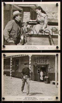 6d577 ANGEL & THE BADMAN 8 8x10 stills R1959 great images of cowboy John Wayne & sexy Gail Russell!