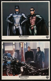 6d126 BATMAN FOREVER 8 color 8x10 stills 1995 Val Kilmer, Nicole Kidman, Tommy Lee Jones, Jim Carrey!