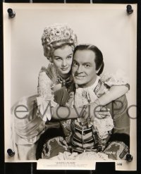 6d583 CASANOVA'S BIG NIGHT 8 8x10 stills 1954 both with great images of Bob Hope as Pippo Popolino!