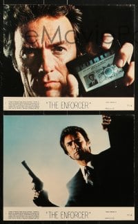 6d139 ENFORCER 8 8x10 mini LCs 1976 Clint Eastwood as Dirty Harry, Guardino, Daly, crime classic!