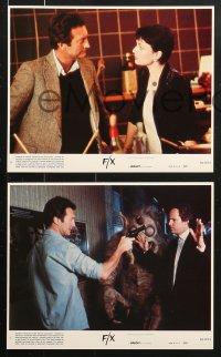 6d140 F/X 8 8x10 mini LCs 1986 Bryan Brown, Brian Dennehy, is it murder or is it special effects!