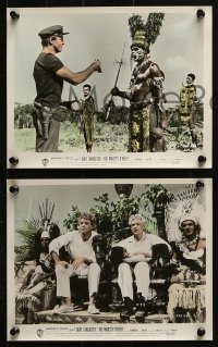 6d218 HIS MAJESTY O'KEEFE 3 color 8x10 stills 1954 great images of Burt Lancaster in Fiji, Joan Rice!