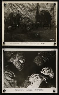 6d938 MOLE PEOPLE 3 8x10 stills 1956 from a lost age, horror crawls from the depths of the Earth!