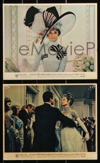 6d190 MY FAIR LADY 6 color 8x10 stills 1964 great images of Audrey Hepburn & Rex Harrison!