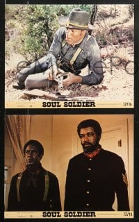 6d166 RED, WHITE, & BLACK 8 8x10 mini LCs R1972 John Cardos directed, Robert Doqui is Buffalo Soul Soldier!