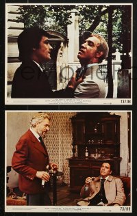 6d192 SCORPIO 6 8x10 mini LCs 1973 Burt Lancaster, Alain Delon, most incredible manhunt of all time!