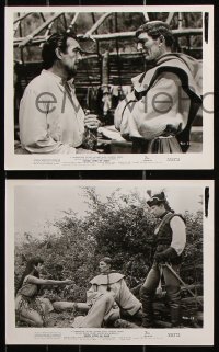 6d567 SEVEN CITIES OF GOLD 9 from 7x9.25 to 8x10.25 stills 1955 all great images with religious Michael Rennie!