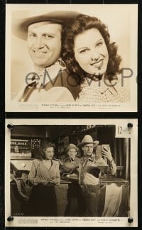 6d820 SIERRA SUE 5 8x10 stills 1941 Gene Autry, Smiley Burnette & Fay McKenzie in title role!