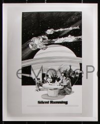 6d945 SILENT RUNNING 3 8x10 stills 1972 Douglas Trumbull, Bruce Dern , cool sci-fi art!