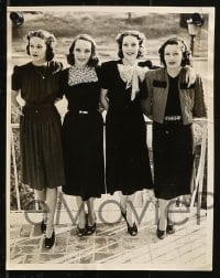 6d898 STORY OF ALEXANDER GRAHAM BELL 4 7x9 to 8x10 stills 1939 Loretta Young w/her real sisters!