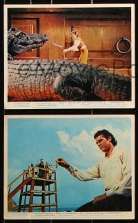 6d081 3 WORLDS OF GULLIVER 7 color English FOH LCs 1960 Harryhausen classic, giant Kerwin Mathews!