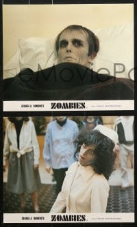 6d037 DAWN OF THE DEAD 8 color English FOH LCs 1979 George Romero, best different zombie images!