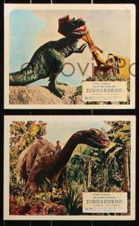 6d038 DINOSAURUS 8 color English FOH LCs 1960 prehistoric T-rex & brontosaurus dinosaurs, rare!