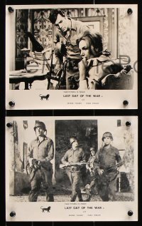 6d016 LAST DAY OF THE WAR 3 English FOH LCs 1969 World War II soldier George Maharis!