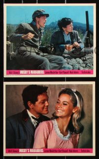 6d057 MOSBY'S MARAUDERS 8 color English FOH LCs 1967 James MacArthur, Jack Ging in title role!