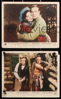 6d060 PALEFACE 8 color English FOH LCs 1948 Bob Hope, sexy Jane Russell, a perfect team, ultra-rare!