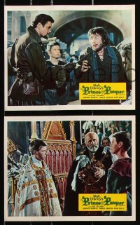 6d063 PRINCE & THE PAUPER 8 color English FOH LCs 1962 Guy Williams in title role, Naismith, Houston!
