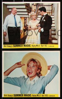 6d071 SUMMER MAGIC 8 color English FOH LCs 1963 Hayley Mills, Burl Ives, Dorothy McGuire, Walley!