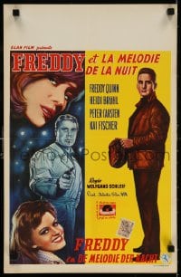 6f299 FREDDY UND DIE MELODIE DER NACHT Belgian 1960 Freddy Quinn & sexy Heidi Bruhl!
