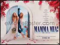 6f375 MAMMA MIA! teaser DS British quad 2008 Meryl Streep, Pierce Brosnan, Seyfried!