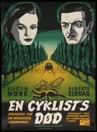 6f072 AGE OF INFIDELITY Danish 1956 Juan Antonio Bardem directed, Mailind art, Death Of A Cyclist!