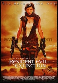 6f112 RESIDENT EVIL: EXTINCTION DS Dutch 2007 silhouette of zombie killer Milla Jovovich!