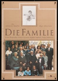 6f181 FAMILY East German 23x32 1989 great portrait of Vittorio Gassman & his entire family!