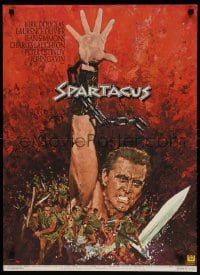 6f507 SPARTACUS French 22x30 R1960s classic Stanley Kubrick & Kirk Douglas epic, Thos artwork!