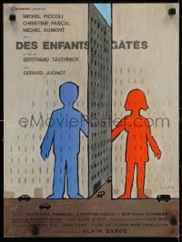 6f534 DES ENFANTS GATES French 15x20 1977 directed by Bertrand Tavernier, cool art by Savignac!