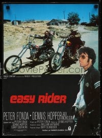 6f538 EASY RIDER French 16x22 R1980s Peter Fonda, motorcycle biker classic directed by Dennis Hopper