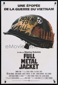 6f544 FULL METAL JACKET French 15x23 1987 Stanley Kubrick's Vietnam War movie, born to kill!